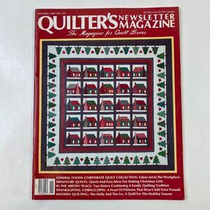 Quilters Newsletter Magazine Nov/Dec 1987 No. 197 Christmas Holiday Patterns